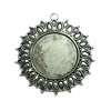 Zinc Alloy Cabochon Settings. Fashion Jewelry Findings.  40x45mm Inner dia：23.5mm. Sold by Bag