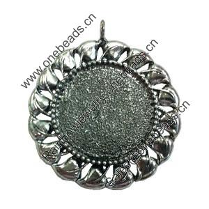 Zinc Alloy Cabochon Settings. Fashion Jewelry Findings.  65x45mm Inner dia：28x39mm. Sold by Bag