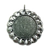 Zinc Alloy Cabochon Settings. Fashion Jewelry Findings.  65x45mm Inner dia：28x39mm. Sold by Bag