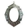 Zinc Alloy Cabochon Settings. Fashion Jewelry Findings.  65x45mm Inner dia：28x39mm. Sold by Bag

