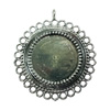 Zinc Alloy Cabochon Settings. Fashion Jewelry Findings.  52x55mm Inner dia：29mm. Sold by Bag
