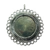 Zinc Alloy Cabochon Settings. Fashion Jewelry Findings.  52x55mm Inner dia：29mm. Sold by Bag