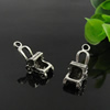Pendant. Fashion Zinc Alloy Jewelry Findings. Lead-free. cart 23.5x9mm. Sold by Bag
