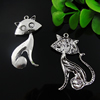 Pendant. Fashion Zinc Alloy Jewelry Findings. Lead-free. Animal 40x23mm. Sold by Bag
