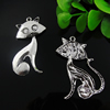 Pendant. Fashion Zinc Alloy Jewelry Findings. Lead-free. Animal 40x23mm. Sold by Bag