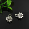 Pendant. Fashion Zinc Alloy Jewelry Findings. Lead-free. Flower 14.5x15mm. Sold by Bag