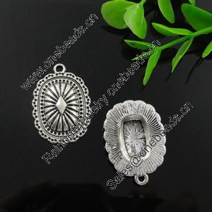 Pendant. Fashion Zinc Alloy Jewelry Findings. Lead-free. Rectangle 28.5x20mm. Sold by Bag