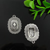 Pendant. Fashion Zinc Alloy Jewelry Findings. Lead-free. Rectangle 28.5x20mm. Sold by Bag
