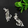 Pendant. Fashion Zinc Alloy Jewelry Findings. Lead-free. Animal 32x13mm. Sold by Bag
