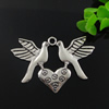 Pendant. Fashion Zinc Alloy Jewelry Findings. Lead-free. Animal 46x68mm. Sold by Bag