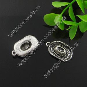 Pendant. Fashion Zinc Alloy Jewelry Findings. Lead-free. Hat 22x18mm. Sold by Bag