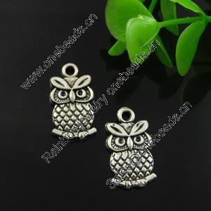 Pendant. Fashion Zinc Alloy Jewelry Findings. Lead-free. Animal 21.5x10.5mm. Sold by Bag