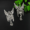 Pendant. Fashion Zinc Alloy Jewelry Findings. Lead-free. Angel 50x27mm. Sold by Bag
