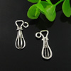 Pendant. Fashion Zinc Alloy Jewelry Findings. Lead-free. 22x9mm. Sold by Bag