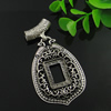 Pendant. Fashion Zinc Alloy Jewelry Findings. Lead-free. 29.5x16.21mm, Inner dia:20x14.5mm. Sold by Bag