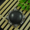 Pendant with Crystal Beads and Resin Cabochons. Fashion Zinc Alloy Jewelry Findings. Lead-free. 68.5x63mm. Sold by PC
