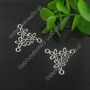 Connector. Fashion Zinc Alloy Jewelry Findings. Lead-free 22.5mm. Sold by Bag