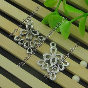 Connector. Fashion Zinc Alloy Jewelry Findings. Lead-free 26x20mm. Sold by Bag