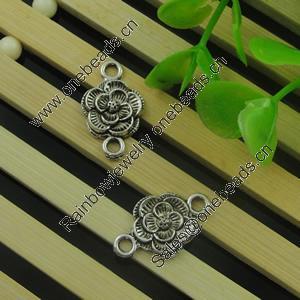 Connector. Fashion Zinc Alloy Jewelry Findings. Lead-free 20x12mm. Sold by Bag