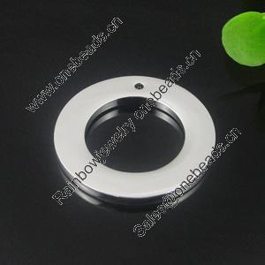 Zinc Alloy Jewelry Donut, Nickel-free & Lead-free, A Grade, 32mm inner dia:20mm, hole:2mm, Sold by PC