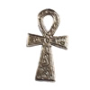 Pendant. Fashion Zinc Alloy jewelry findings. Lead-free. Cross 38x22mm. Sold by Bag