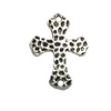 Connector. Fashion Zinc Alloy jewelry findings. Lead-free. Cross 43x32mm. Sold by Bag
