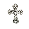 Connector. Fashion Zinc Alloy jewelry findings. Lead-free. Cross 43x32mm. Sold by Bag