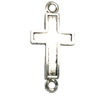 Connector. Fashion Zinc Alloy jewelry findings. Lead-free. Cross20x42mm. Sold by Bag
