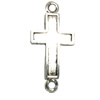 Connector. Fashion Zinc Alloy jewelry findings. Lead-free. Cross20x42mm. Sold by Bag