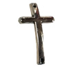 Connector. Fashion Zinc Alloy jewelry findings. Lead-free. Cross 23x13mm. Sold by Bag
