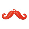 Spray-paint Pendant. Fashion Zinc Alloy Jewelry Findings. Lead-free. mustache 43x24mm. Sold by Bag 
