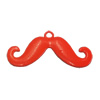 Spray-paint Pendant. Fashion Zinc Alloy Jewelry Findings. Lead-free. mustache 43x24mm. Sold by Bag 