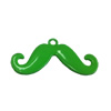 Spray-paint Pendant. Fashion Zinc Alloy Jewelry Findings. Lead-free. mustache 43x24mm. Sold by Bag 