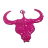 Spray-paint Pendant. Fashion Zinc Alloy Jewelry Findings. Lead-free. Animal 33.5x28mm. Sold by Bag 
