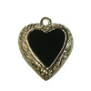 Zinc Alloy Enamel Pendant. Fashion jewelry findings. Lead-free. Heart 20x17mm. Sold by Bag 