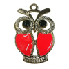 Zinc Alloy Enamel Pendant. Fashion jewelry findings. Lead-free. Animal 34x22mm. Sold by Bag 
