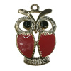 Zinc Alloy Enamel Pendant. Fashion jewelry findings. Lead-free. Animal 34x22mm. Sold by Bag 
