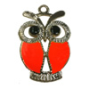 Zinc Alloy Enamel Pendant. Fashion jewelry findings. Lead-free. Animal 34x22mm. Sold by Bag 