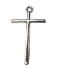 Pendant. Fashion Zinc Alloy jewelry findings. Lead-free. Cross 48x25mm. Sold by Bag
