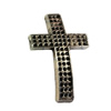 Beads. Fashion Zinc Alloy jewelry findings. Lead-free. Cross 44x28mm. Sold by Bag
