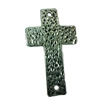 Connector. Fashion Zinc Alloy jewelry findings. Lead-free. Cross 49x27mm. Sold by Bag
