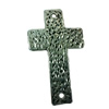 Connector. Fashion Zinc Alloy jewelry findings. Lead-free. Cross 49x27mm. Sold by Bag