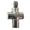 Pendant. Fashion Zinc Alloy jewelry findings. Lead-free. Cross 25x48mm. Sold by PC