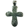 Pendant. Fashion Zinc Alloy jewelry findings. Lead-free. Cross 55x40mm. Sold by Bag