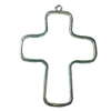 Pendant. Fashion Zinc Alloy jewelry findings. Lead-free. Cross 80x58mm. Sold by Bag
