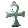 Pendant. Fashion Zinc Alloy jewelry findings. Lead-free. Cross 43x31mm. Sold by Bag