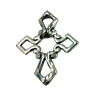 Connector. Fashion Zinc Alloy jewelry findings. Lead-free. Cross22x17mm. Sold by Bag