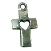 Pendant. Fashion Zinc Alloy jewelry findings. Lead-free. Cross 18x8mm. Sold by Bag
