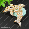 Zinc Alloy Pendant With Crystal Beads. Fashion Jewelry Findings. Animal 57x48x10mm. Sold by PC
