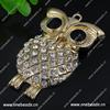 Zinc Alloy Pendant With Crystal Beads. Fashion Jewelry Findings. Animal 68x46mm. Sold by PC
